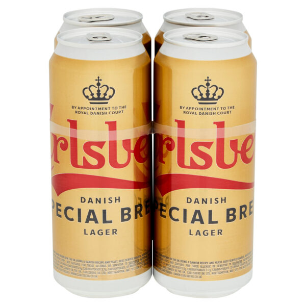 Carlsberg Special Brew Danish Strong Lager Beer 4 x 500ml Cans - Image 3